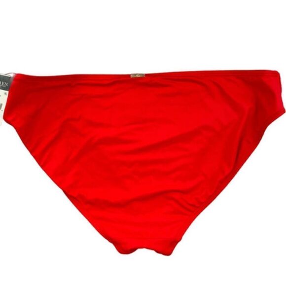 LAUREN Ralph Beach Club Solid Hipster Bottoms swimming suit Sunset 14, swimwear - Picture 11 of 14